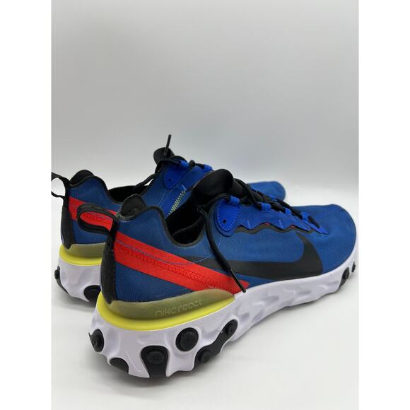 Nike React Element 55 Game Royal Blue Men's Sneakers BQ6166-403 Size 13 NEW - Picture 9 of 16